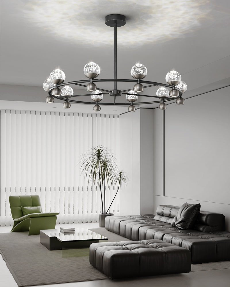 Lumiryn Orbitaler Kronleuchter mit Glaskugel-Letslighting