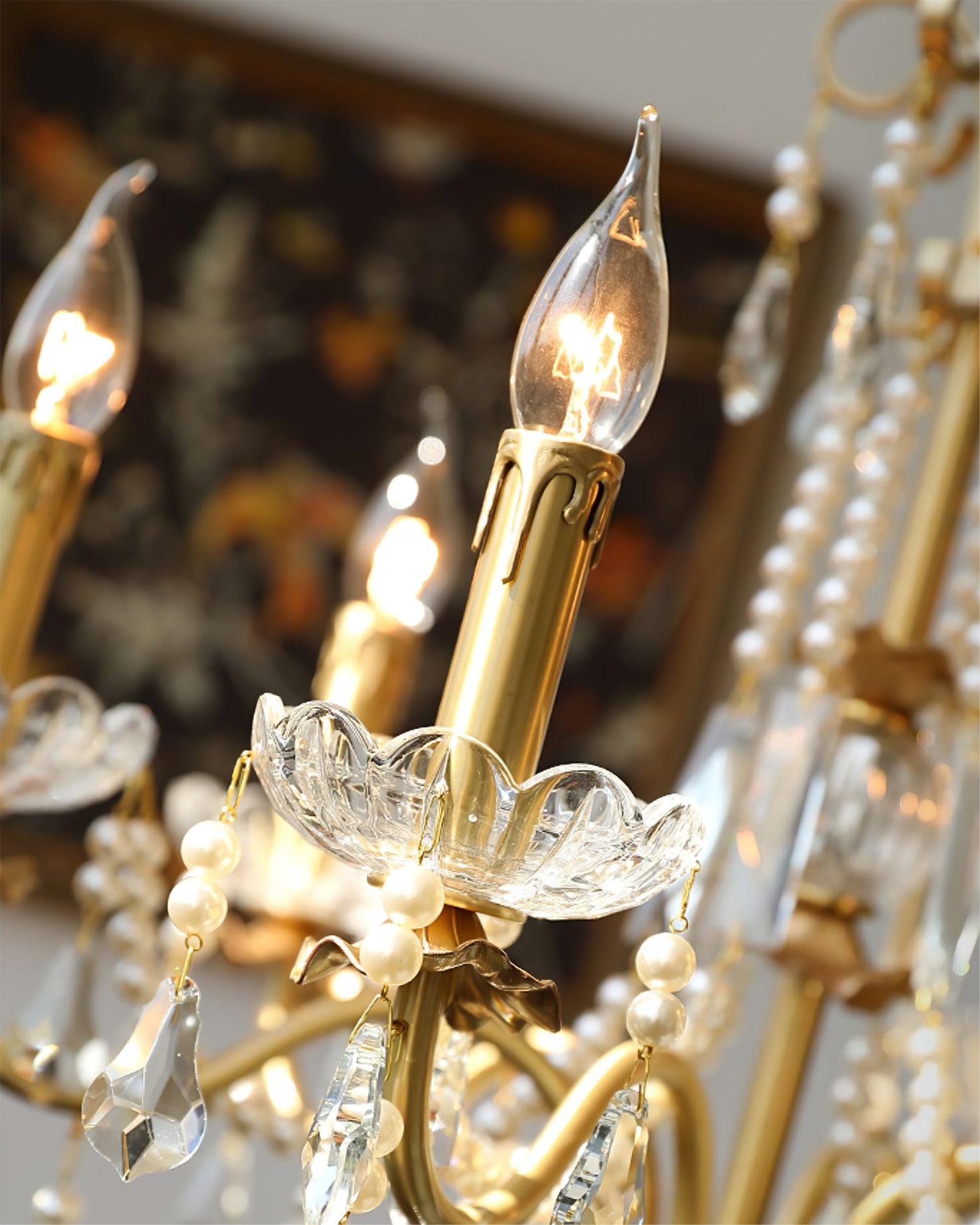 Lustra Eleganter Kronleuchter aus Kristallperlen-Letslighting