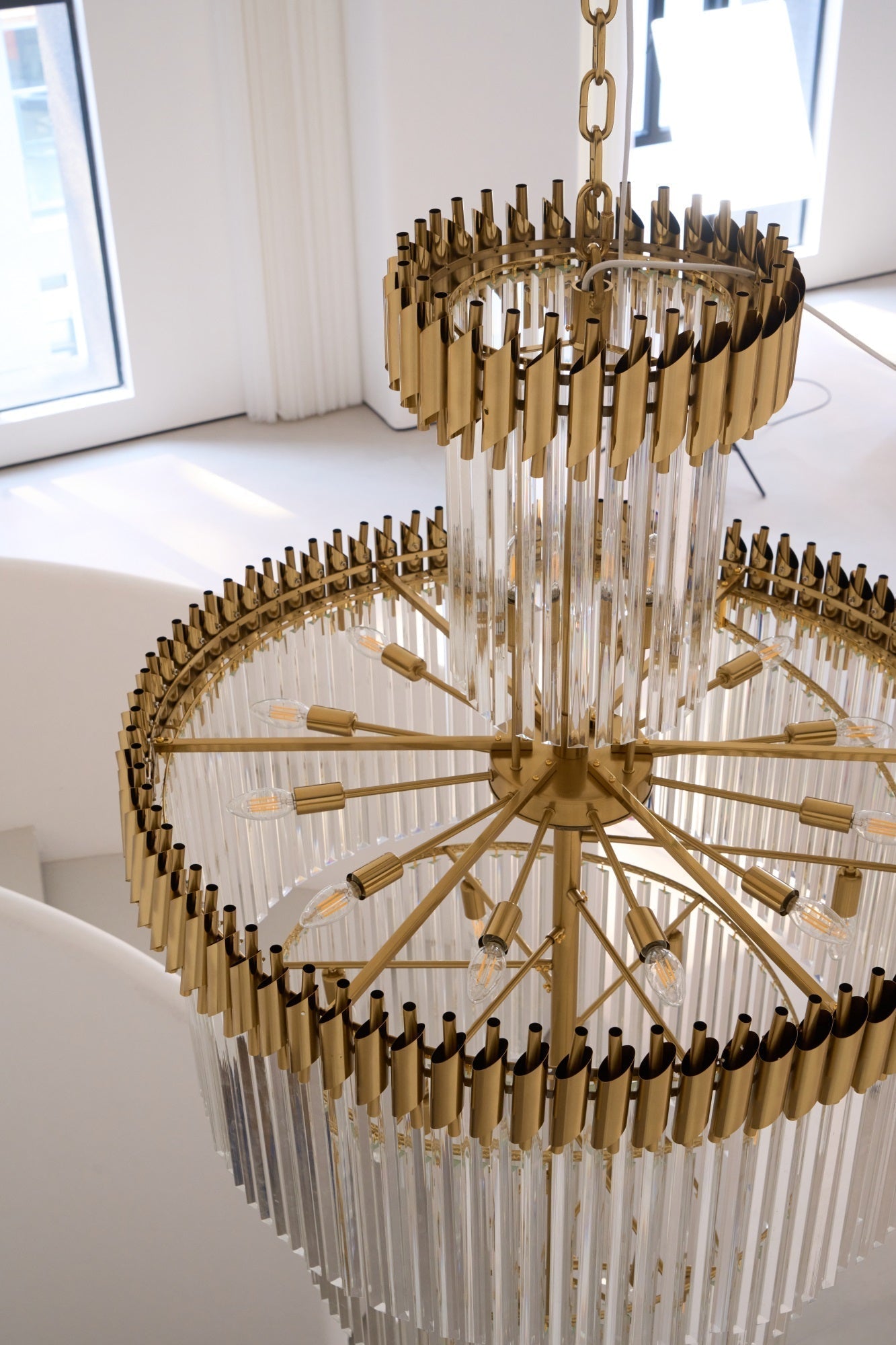 Eurmirila Kristallspiral-Kronleuchter-Letslighting
