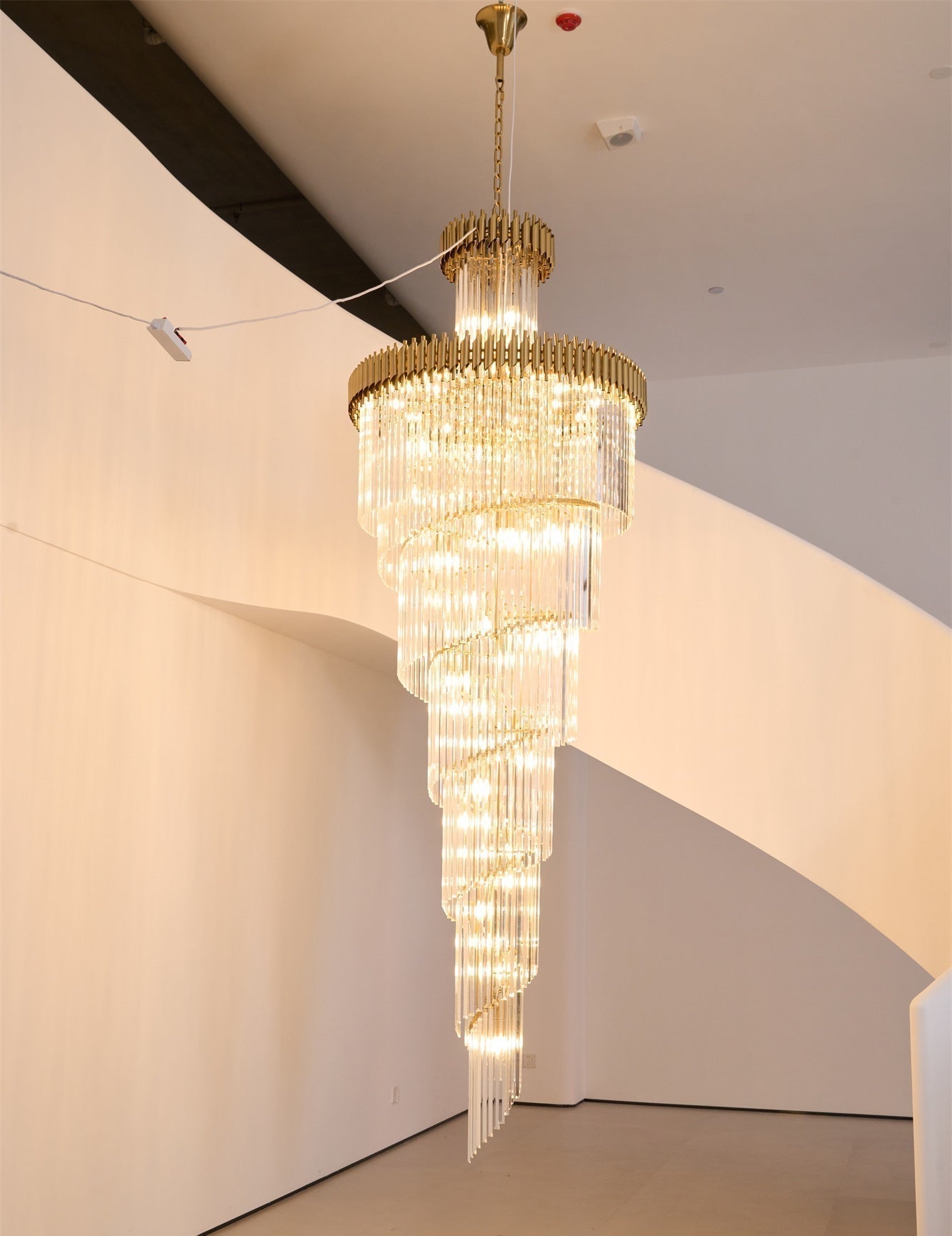 Eurmirila Kristallspiral-Kronleuchter-Letslighting