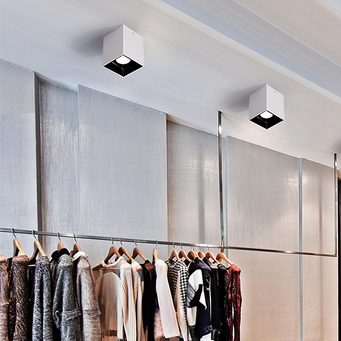 Lustra Deckenleuchte Cube Square Schwarz Strahler-Letslighting