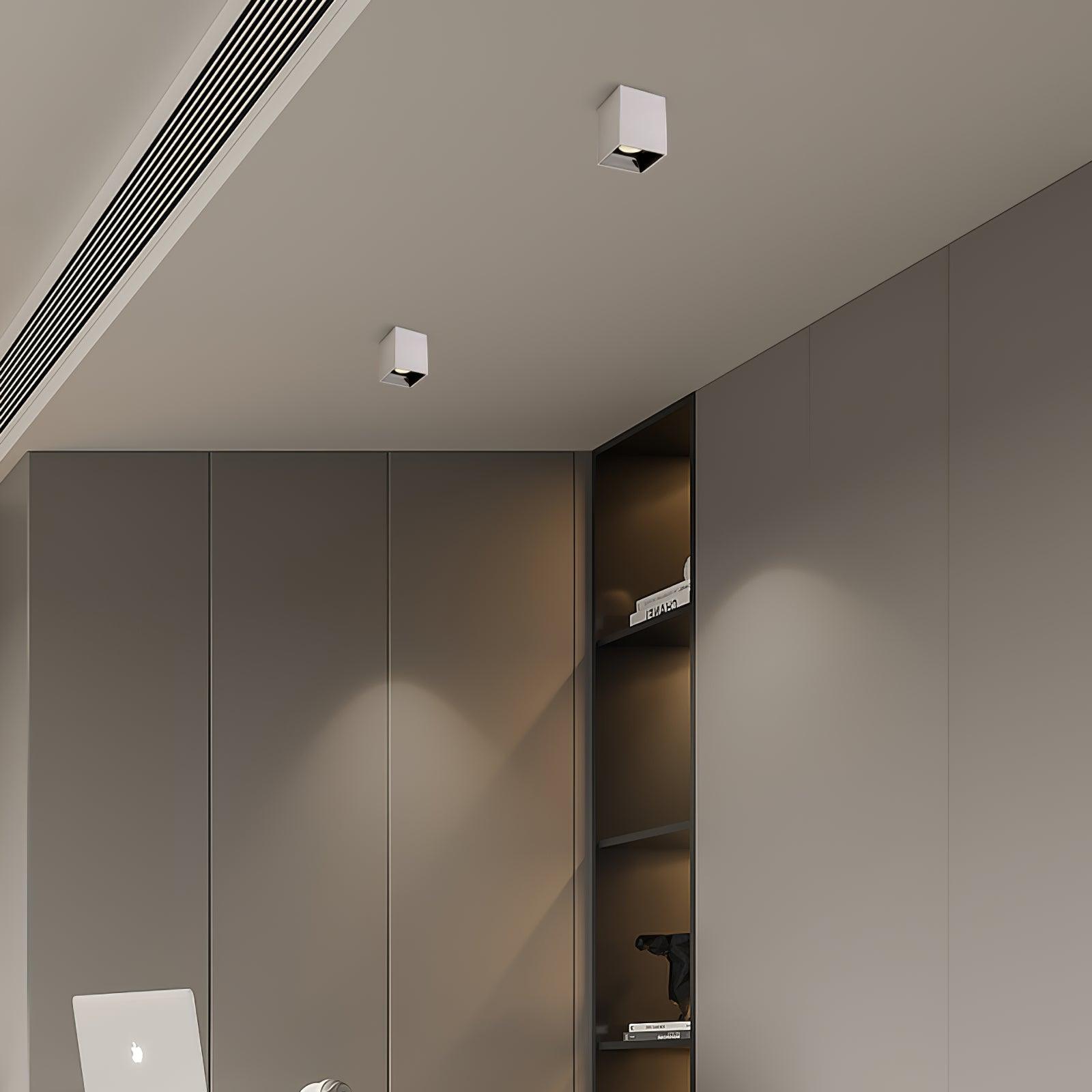 Lustra Deckenleuchte Cube Square Schwarz Strahler-Letslighting