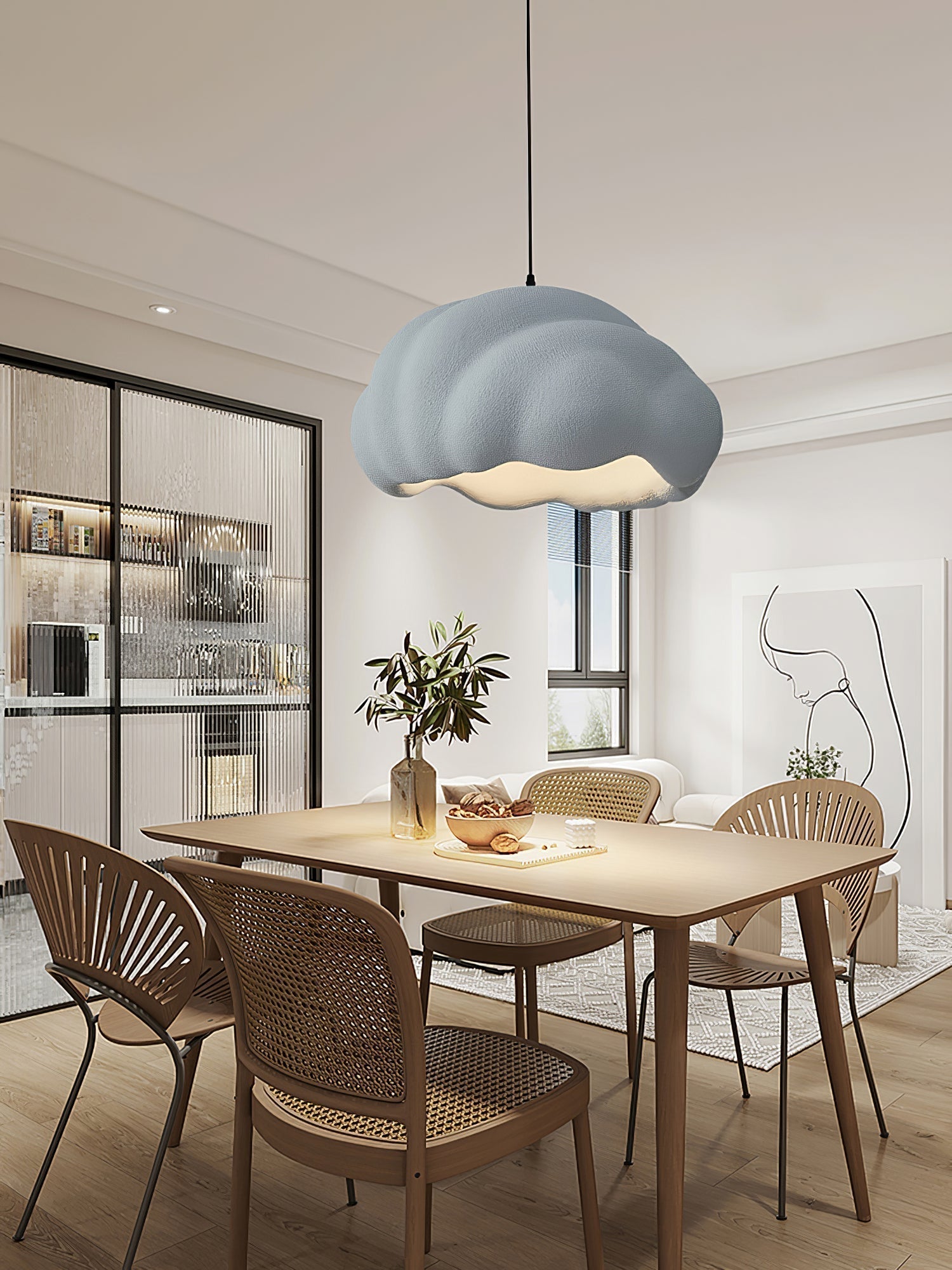 Itheira Moderne minimalistische Pendelleuchte aus Kunststoff-Letslighting