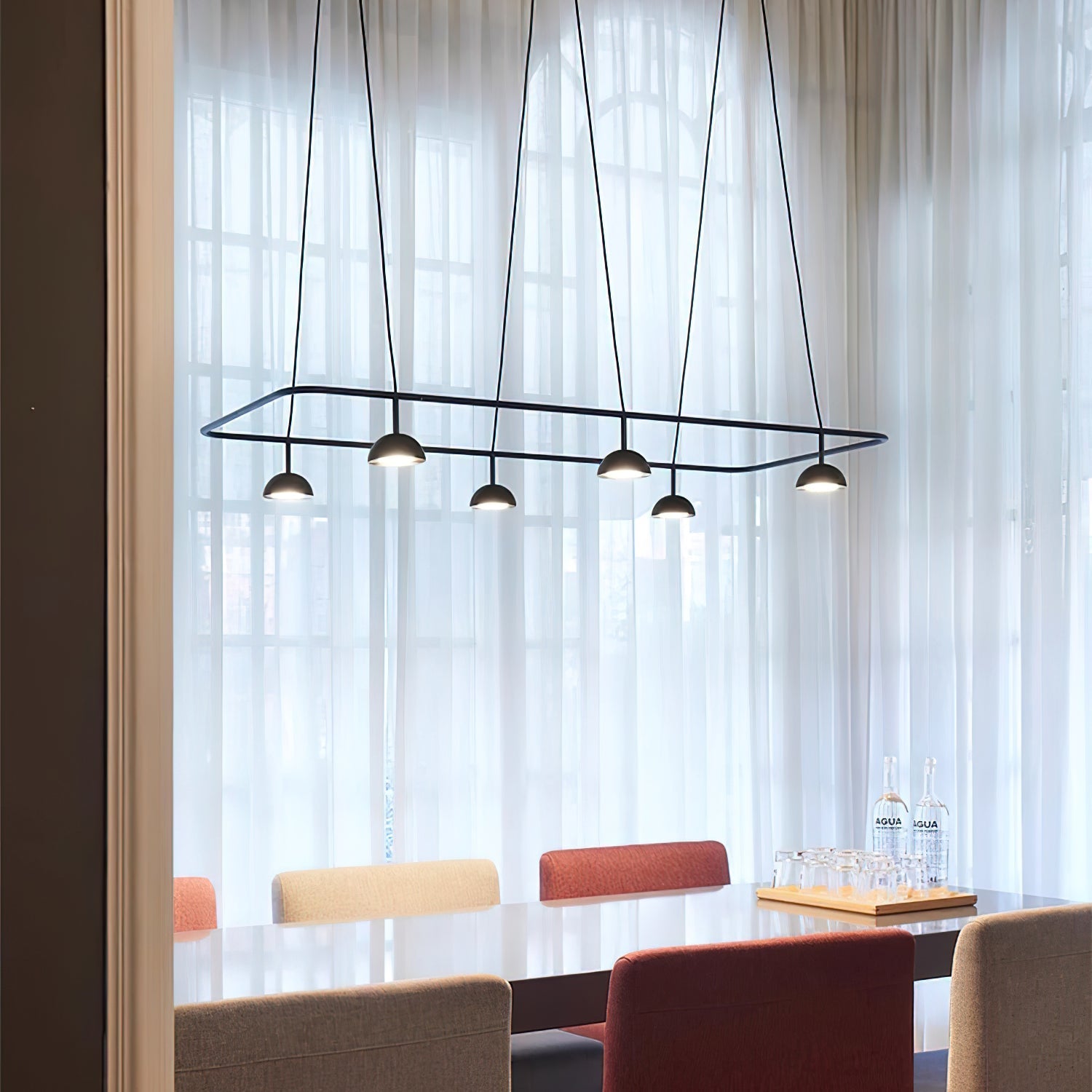 Aurora Minimalistischer Eleganter LED-Kronleuchter-Letslighting