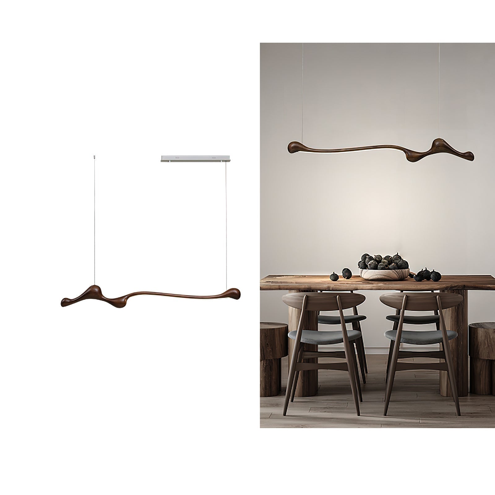 Solarace Holz Retro Pendelleuchte-Letslighting