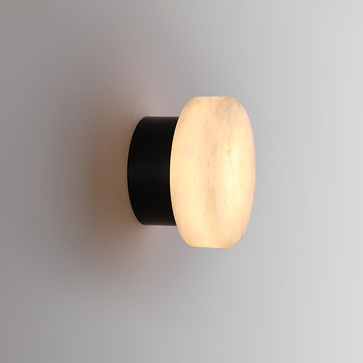 Glim Modern Minimalist Brass Metal Alabaster Wall Lamp - Letslighting