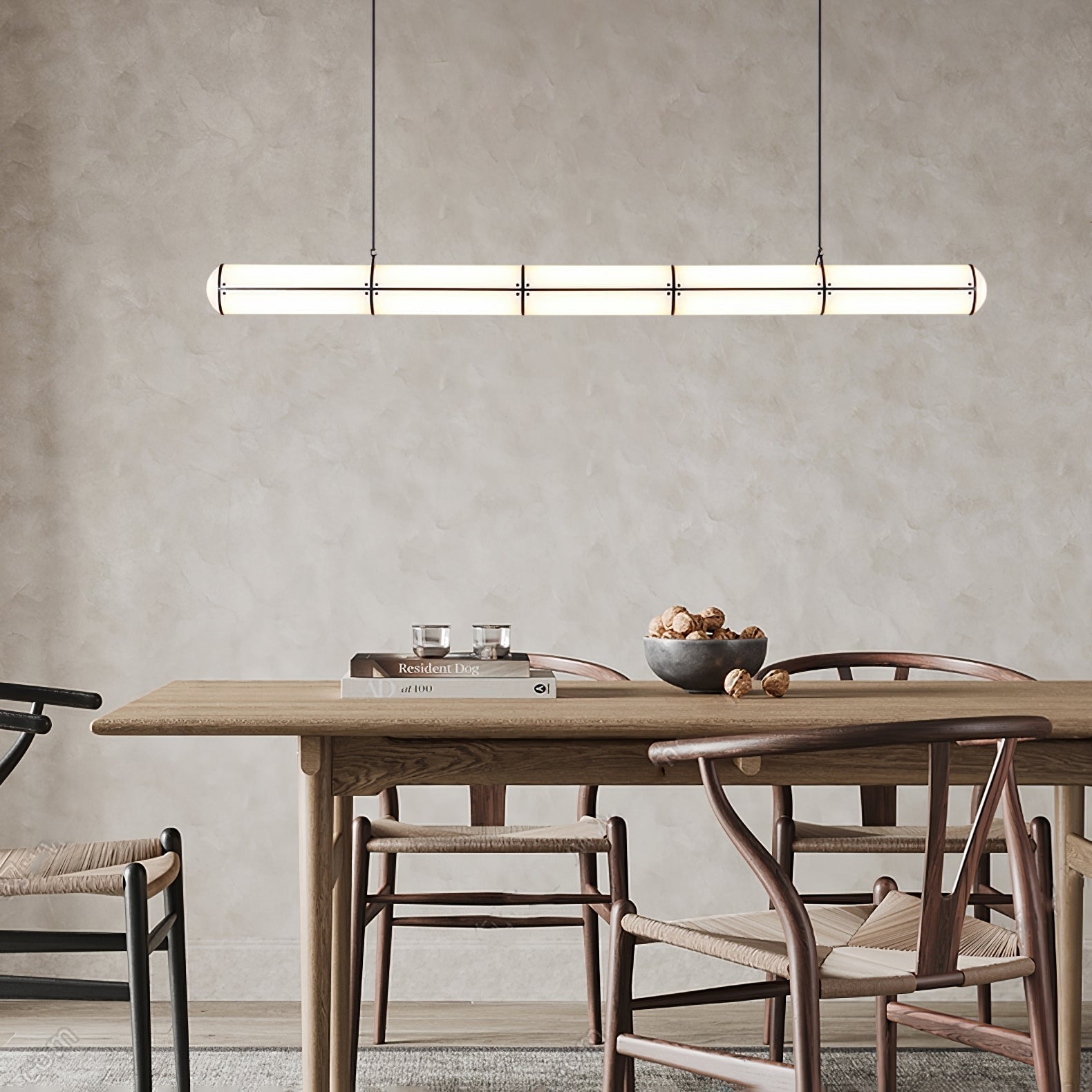 Lustra Pendelleuchte Leuchte Zylindrisch Endlos Esszimmer-Letslighting