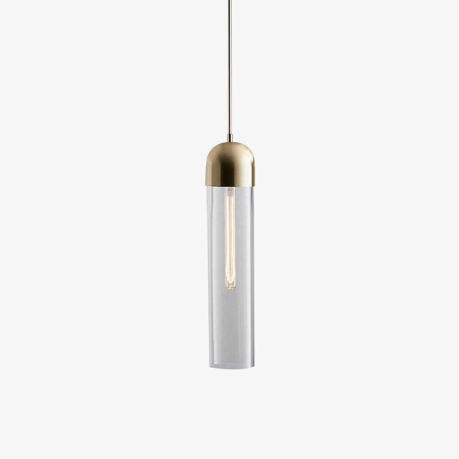 Eurcara Zylindrische Glas Pendelleuchte-Letslighting