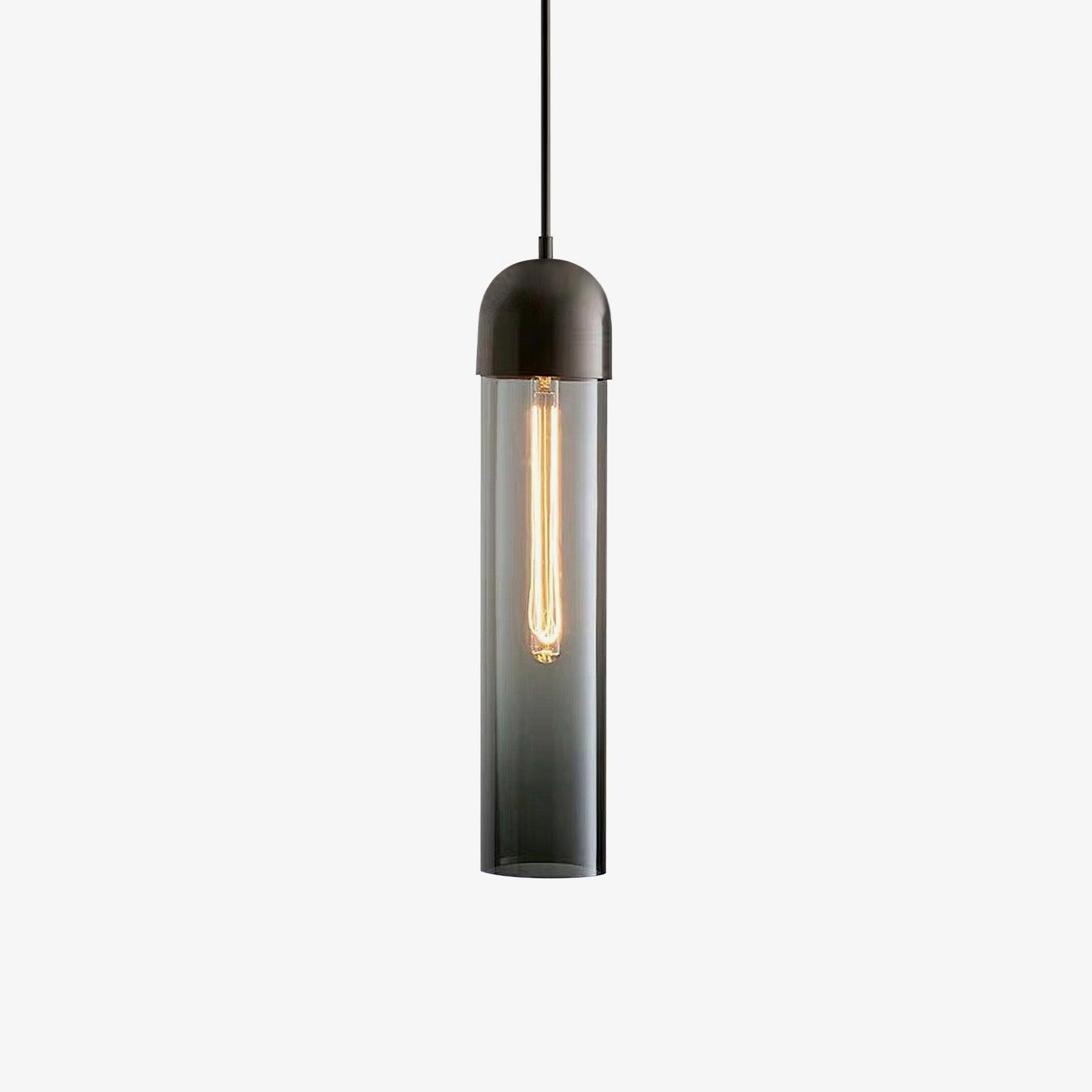 Eurcara Zylindrische Glas Pendelleuchte-Letslighting