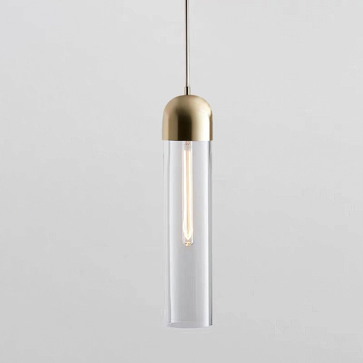 Eurcara Zylindrische Glas Pendelleuchte-Letslighting