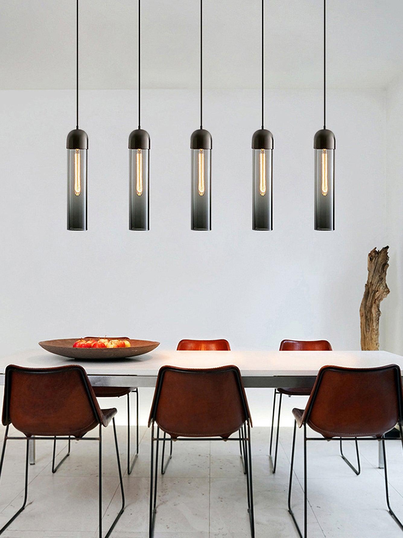 Eurcara Zylindrische Glas Pendelleuchte-Letslighting