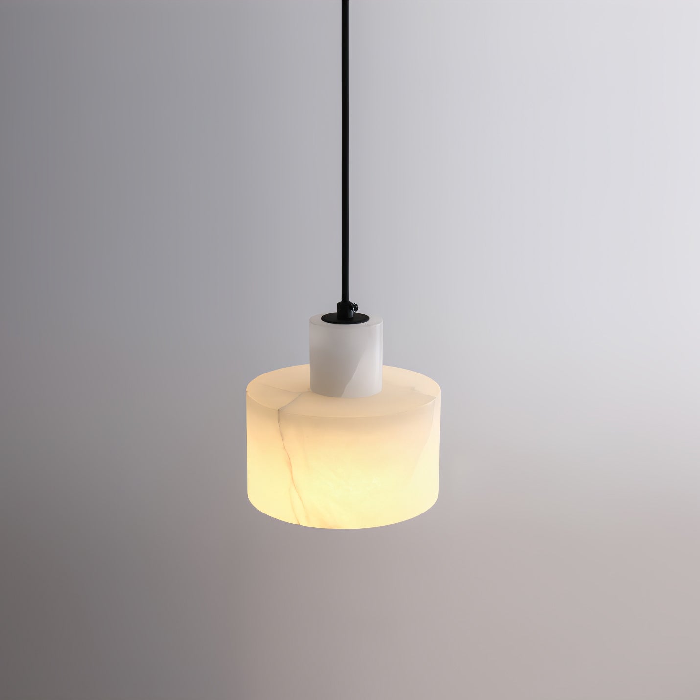 Alabaster Pendant Lgiht Dual Cylindrical - Neutralighting