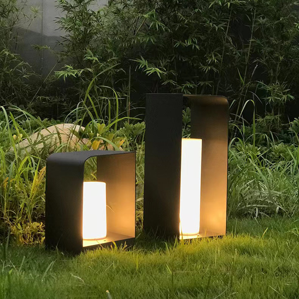 Ray Außenstehleuchte Minimalistisch Quadrat LED Metall Garten Flur