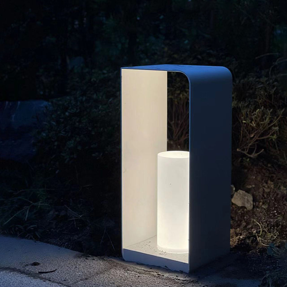 Ray Außenstehleuchte Minimalistisch Quadrat LED Metall Garten Flur