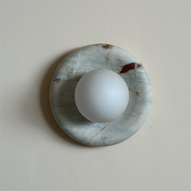 Vomire Nordic Art Roter Marmor Wandleuchte-Letslighting