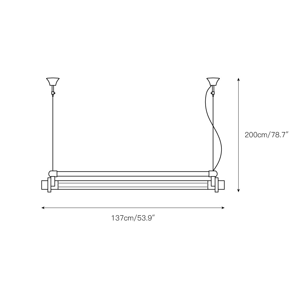 Ciel Industrial Röhren Pendelleuchte-Letslighting