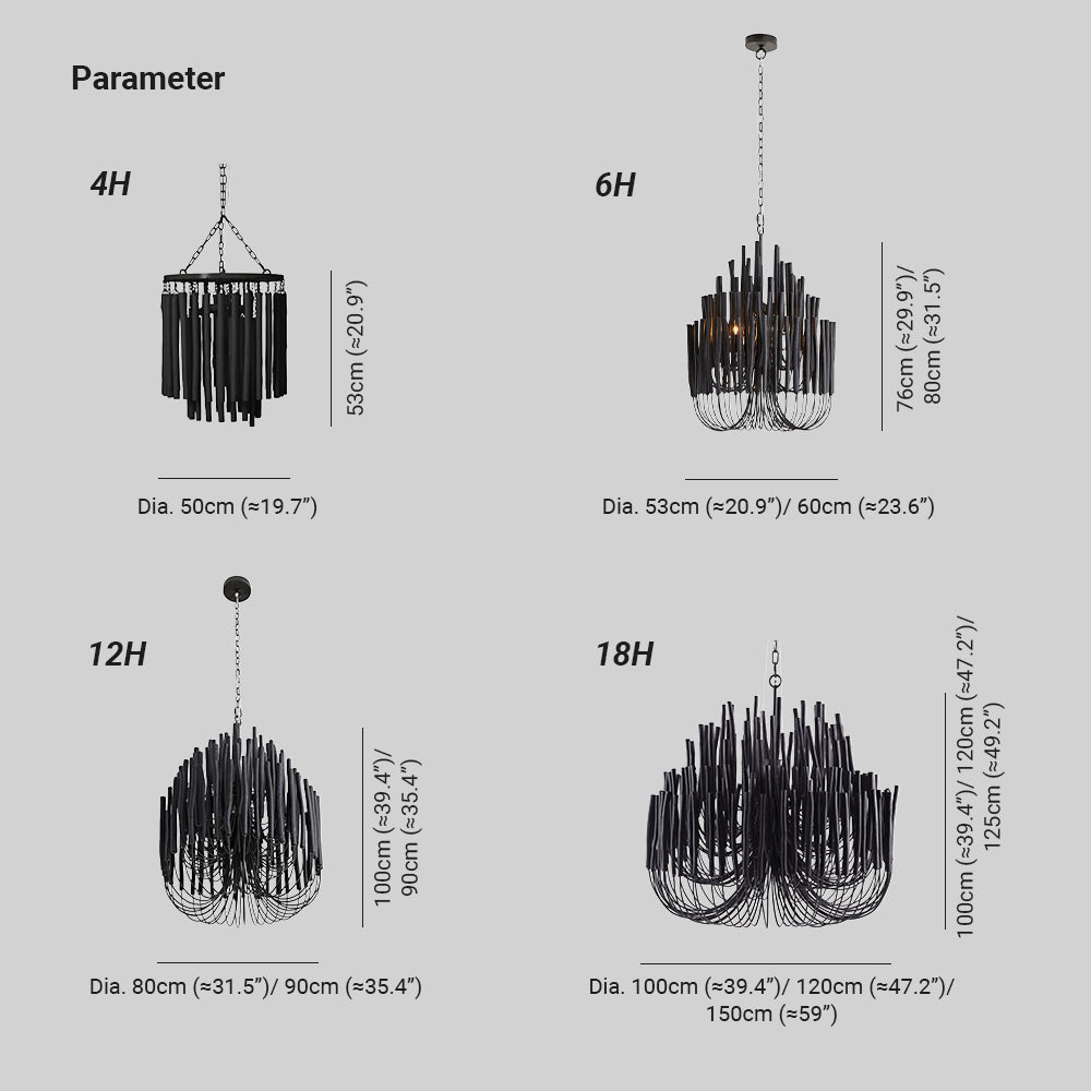 Drox Skulpturale Kronleuchter