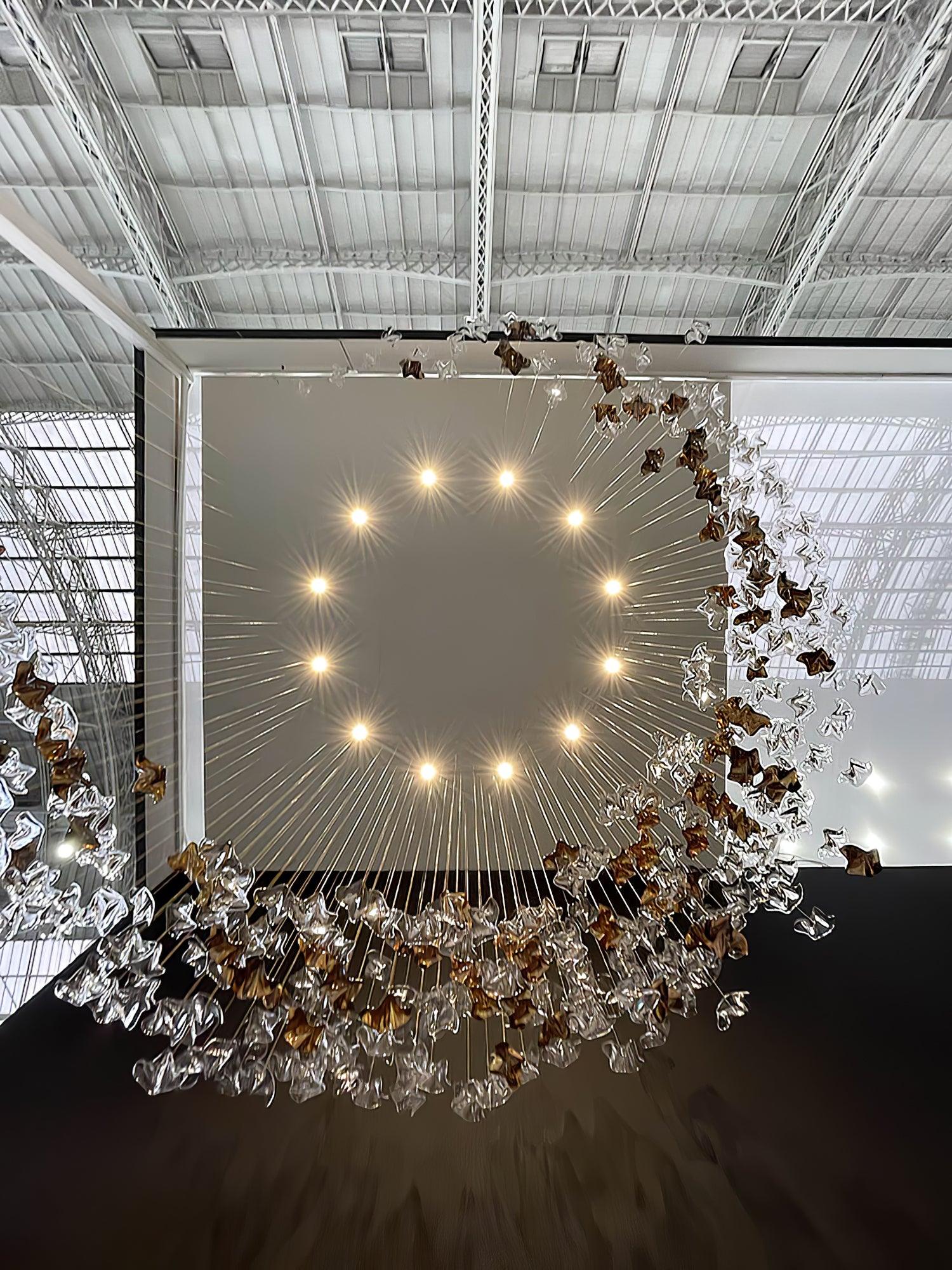 Vecarisra Luxus Gezeiten-Kunstglas Pendelleuchte-Letslighting