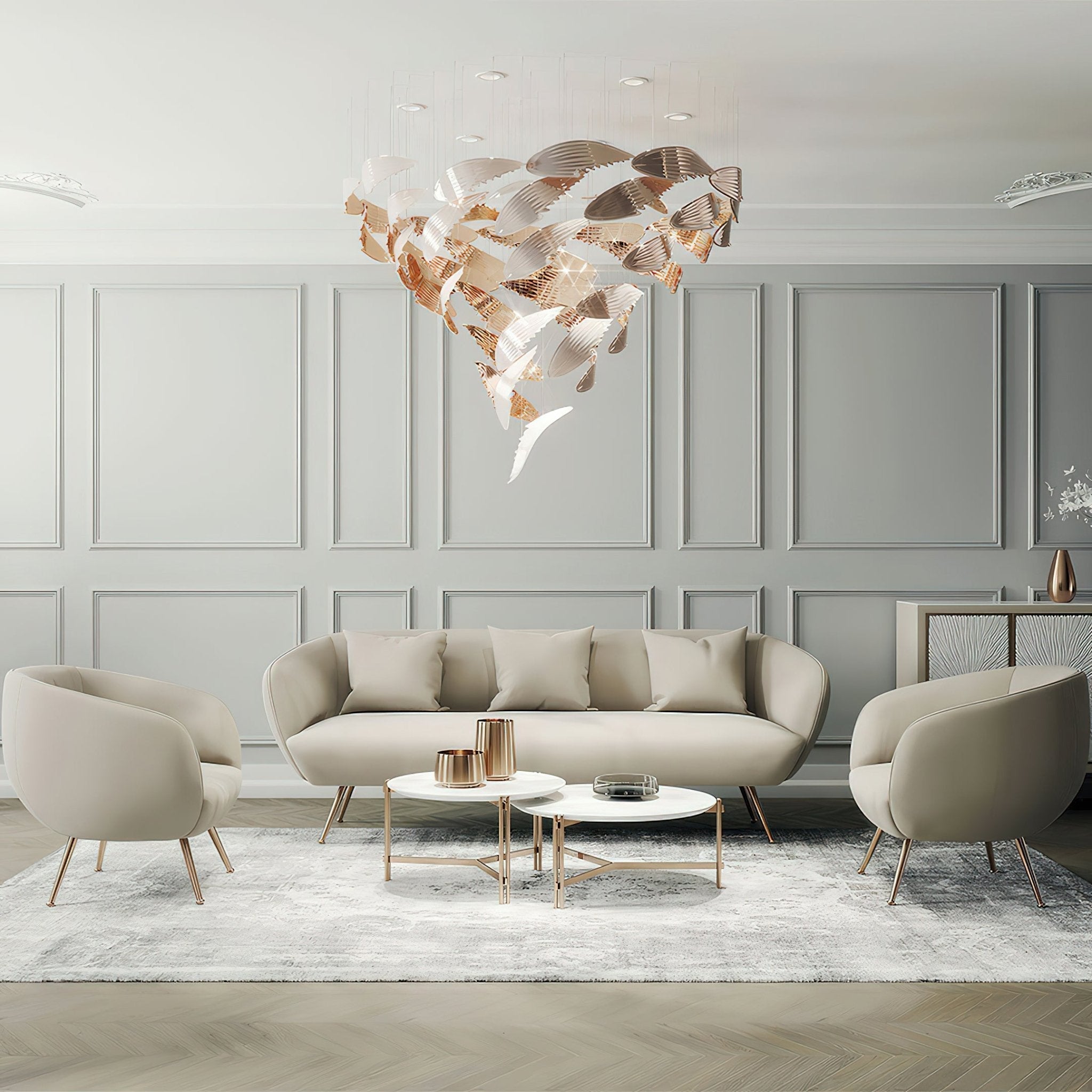 Alvenan Vogel Schar Kronleuchter-Letslighting