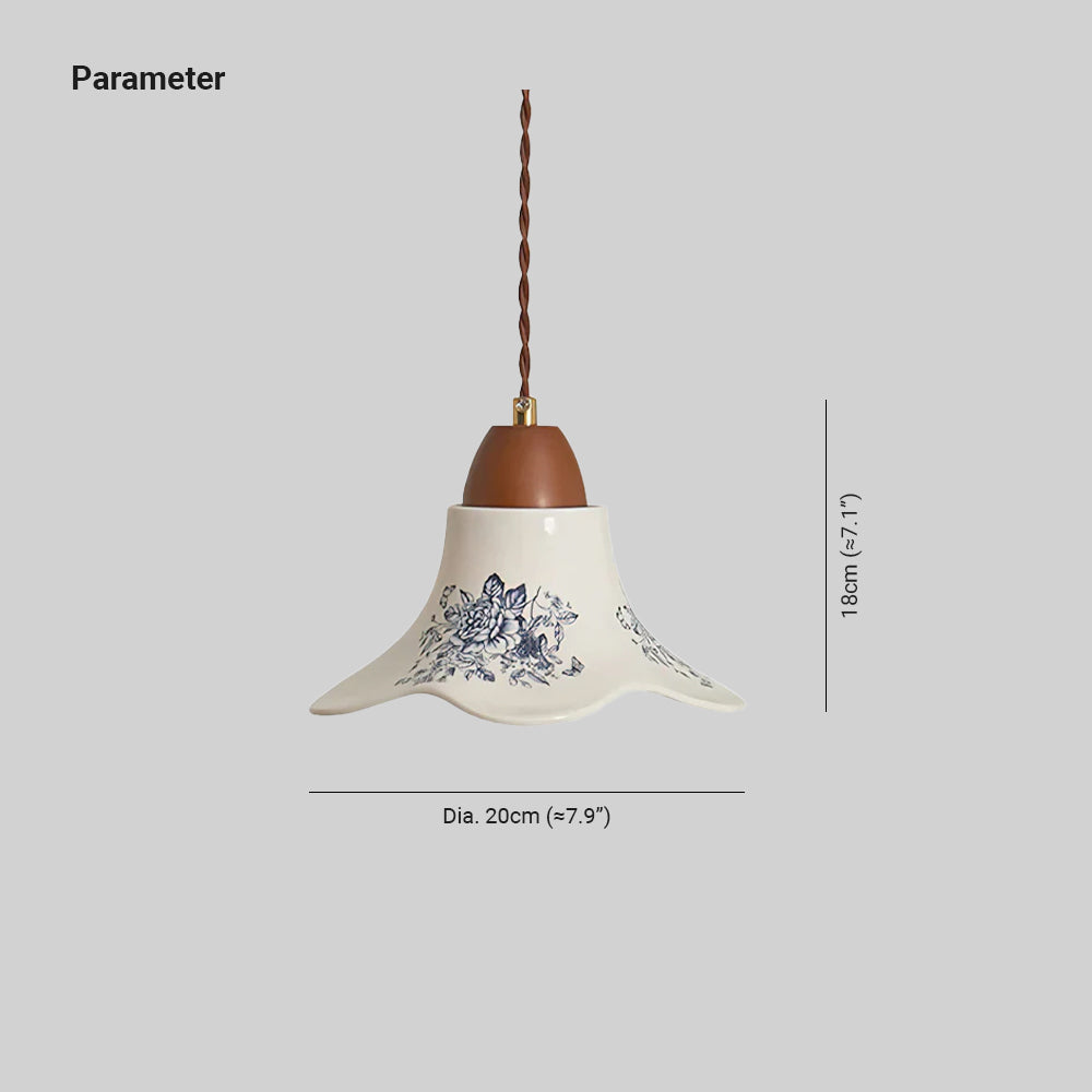 Porcelain Blossom Pendelleuchte