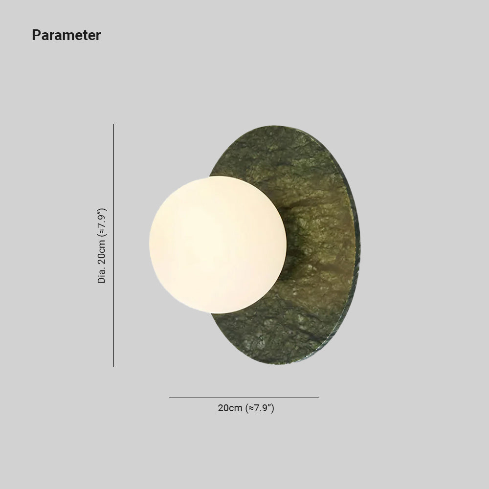 Enox Minimalistische Marmor Globus Wandleuchte