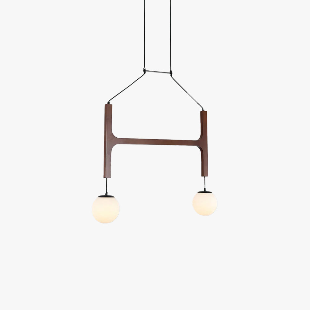 Terra Geometrischer Kronleuchter aus Holz-Letslighting