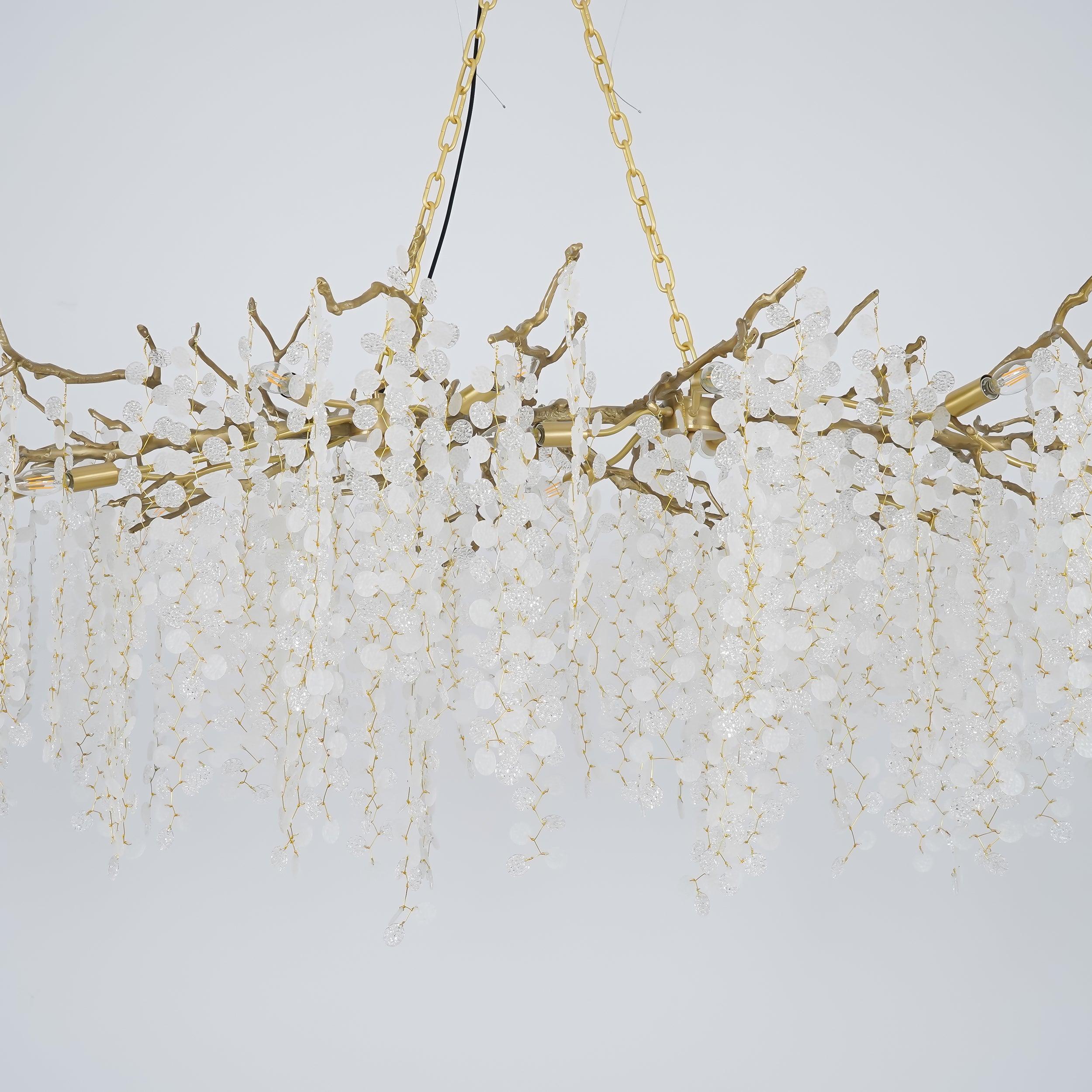 Lustra Pendelleuchte Kristall Tauperle-Letslighting