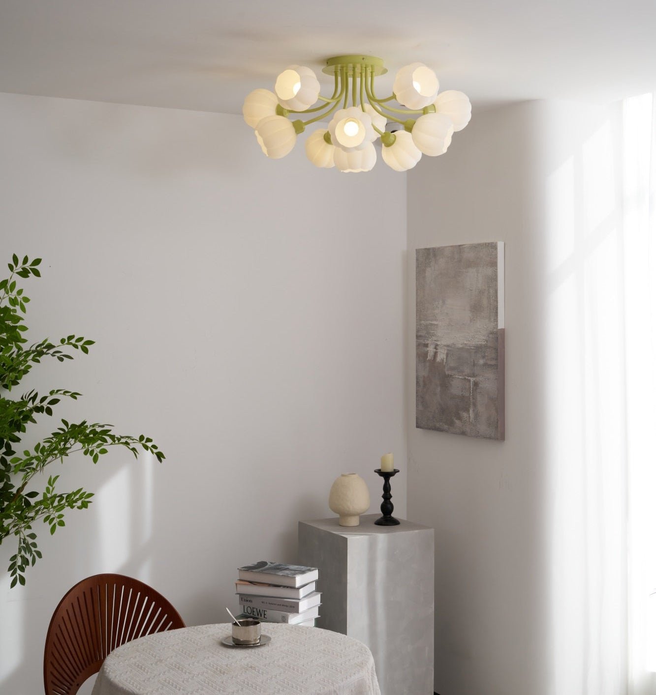 Zenorarae Elegance Matcha Glas Deckenleuchte-Letslighting