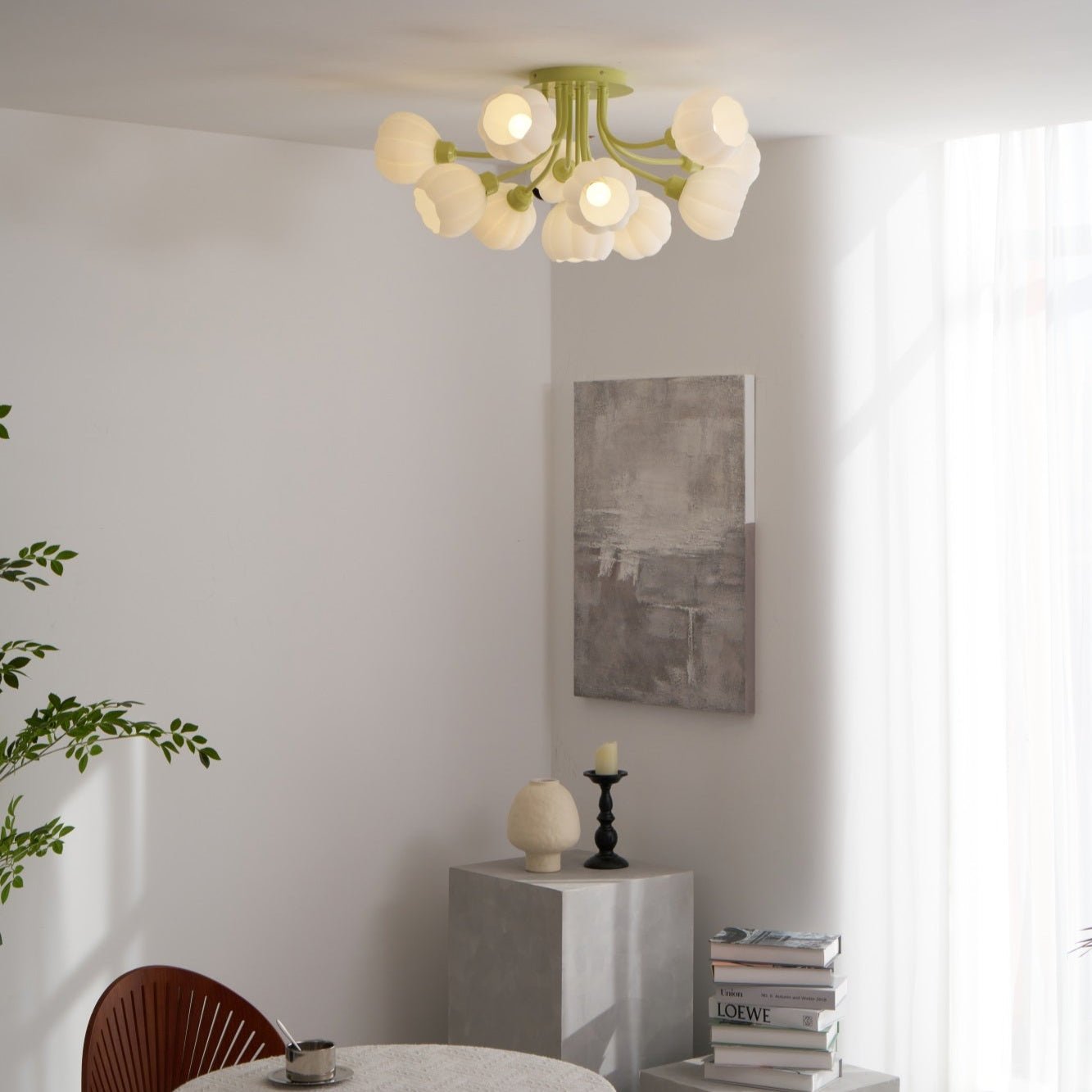 Zenorarae Elegance Matcha Glas Deckenleuchte-Letslighting