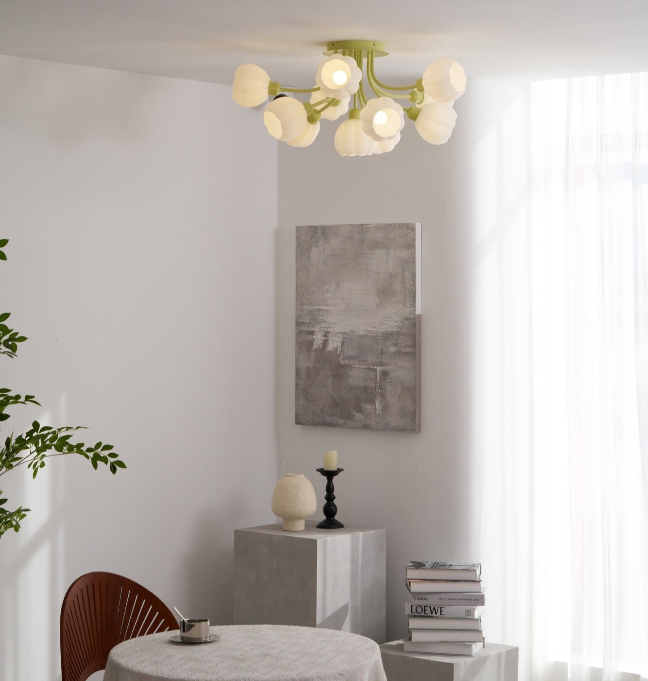 Zenorarae Elegance Matcha Glas Deckenleuchte-Letslighting
