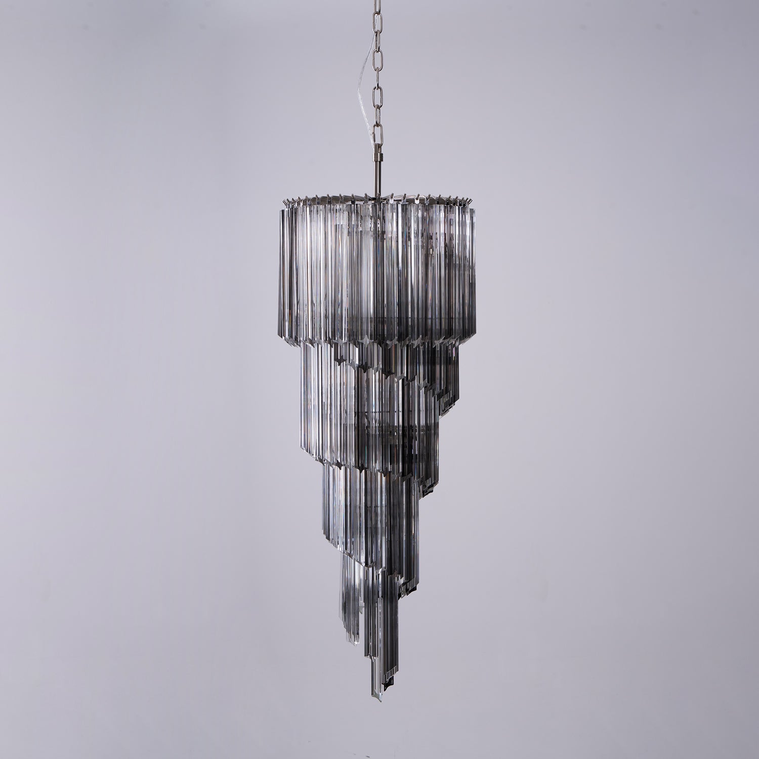 Aurora Chandelier Smoked Glass Spiral - Neutralighting