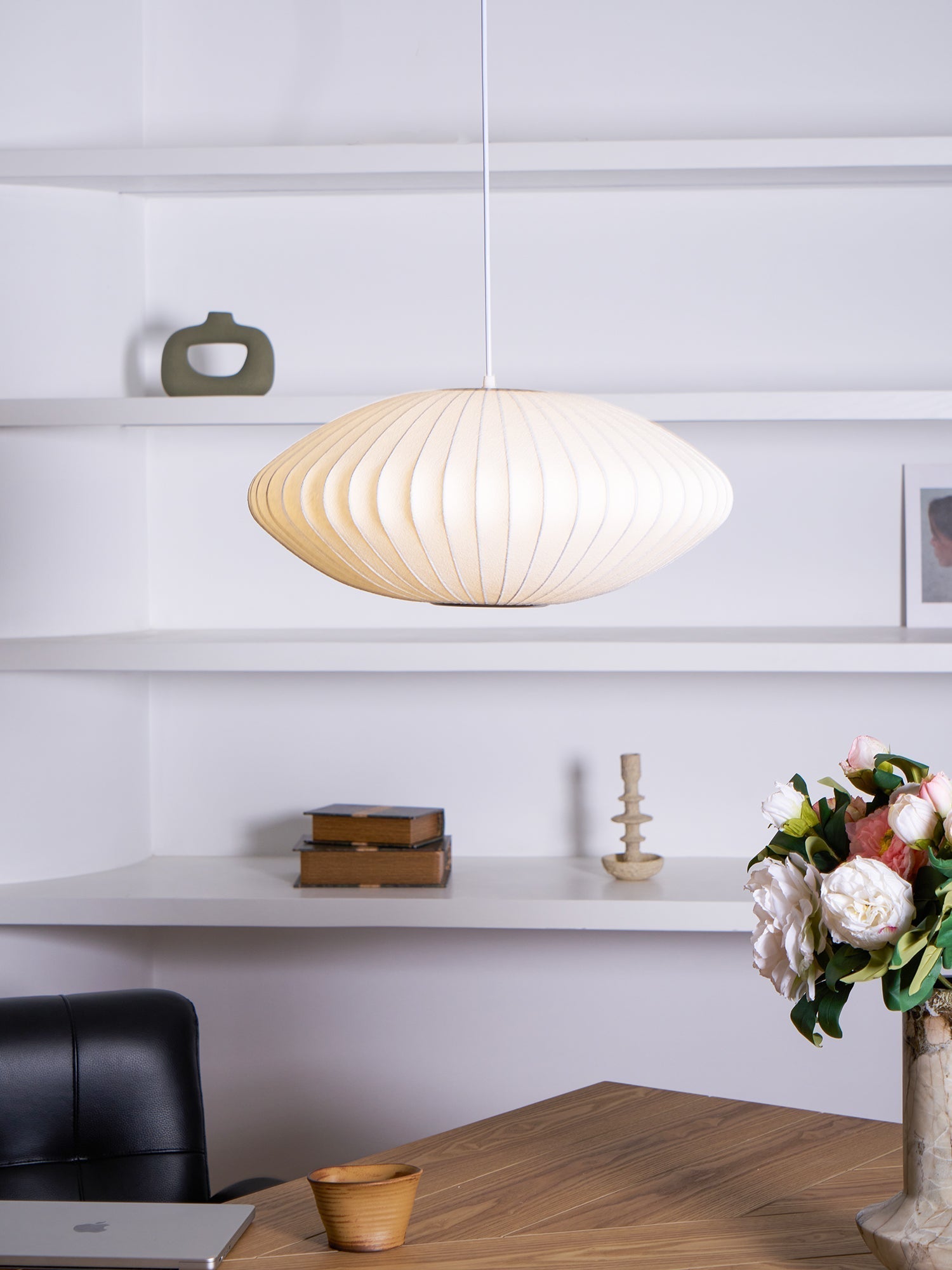 Nebula Blase Maulbeerseide Pendelleuchte Lampe-Letslighting