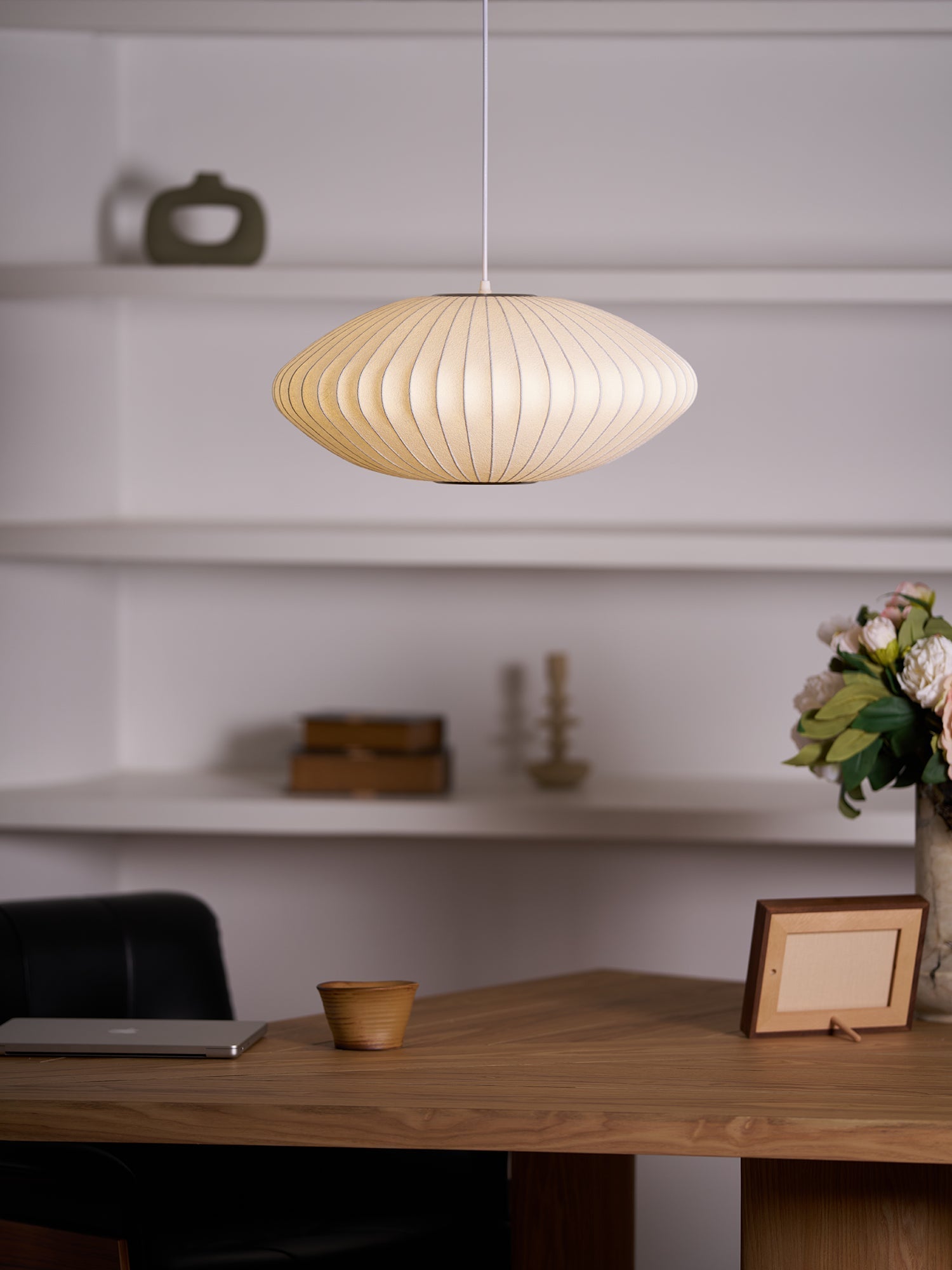 Nebula Blase Maulbeerseide Pendelleuchte Lampe-Letslighting