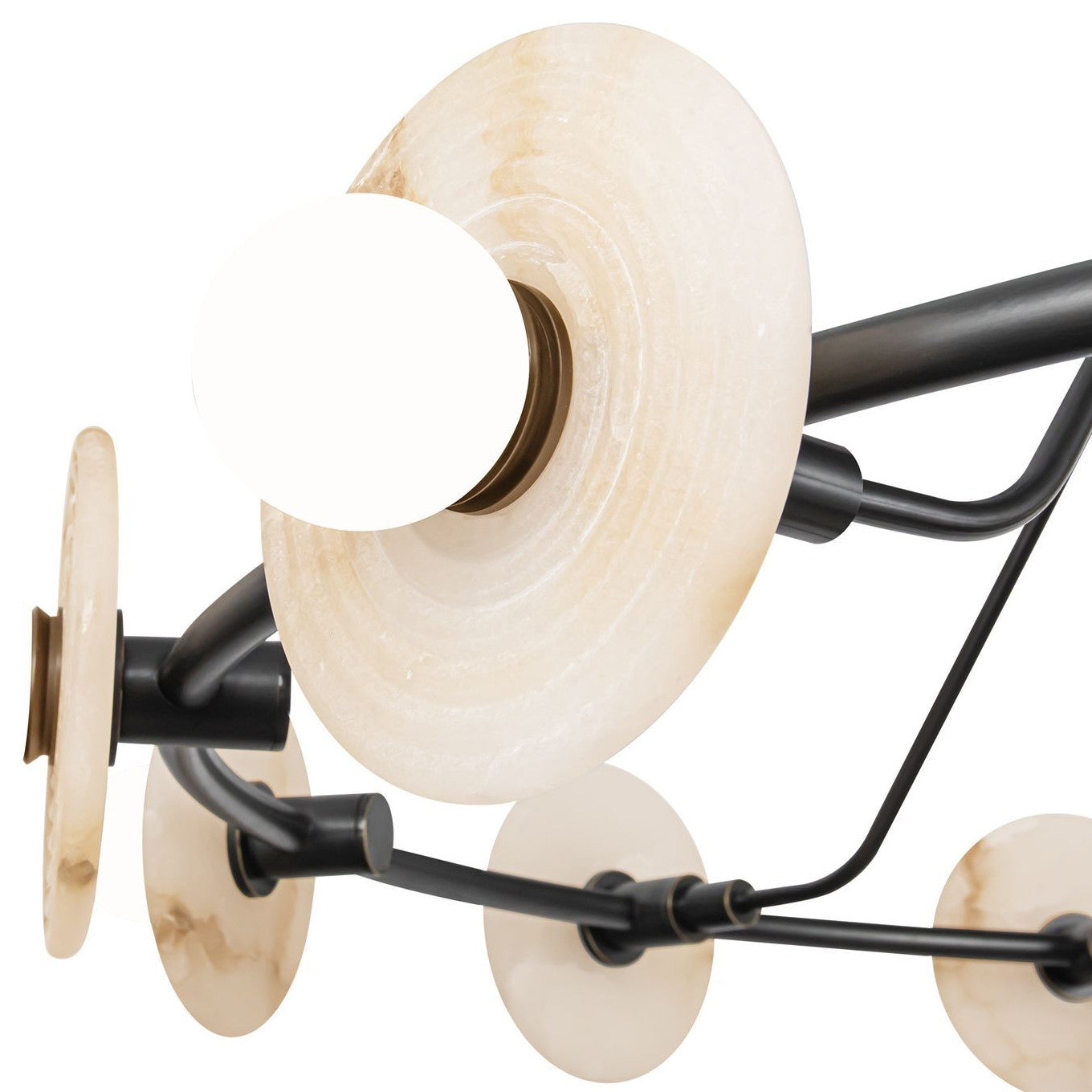 Ilirila Modern Elegance Alabaster Glass Chandelier - Letslighting