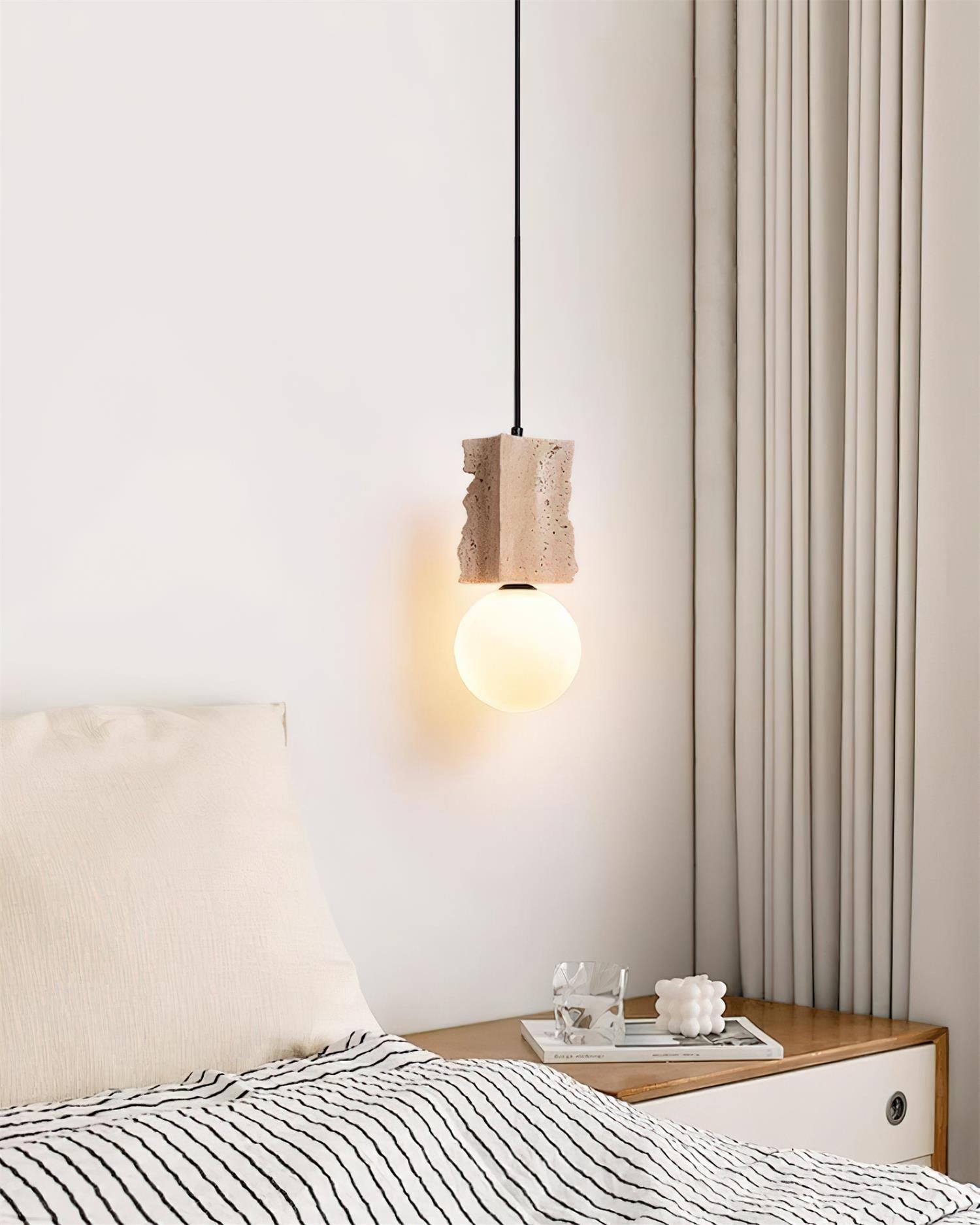 Ritta Irregulate Pendant Light Travertine - Letslighting