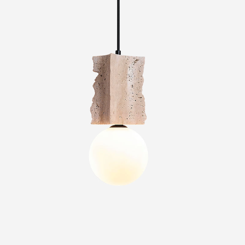 Ritta Irregulate Pendant Light Travertine - Letslighting