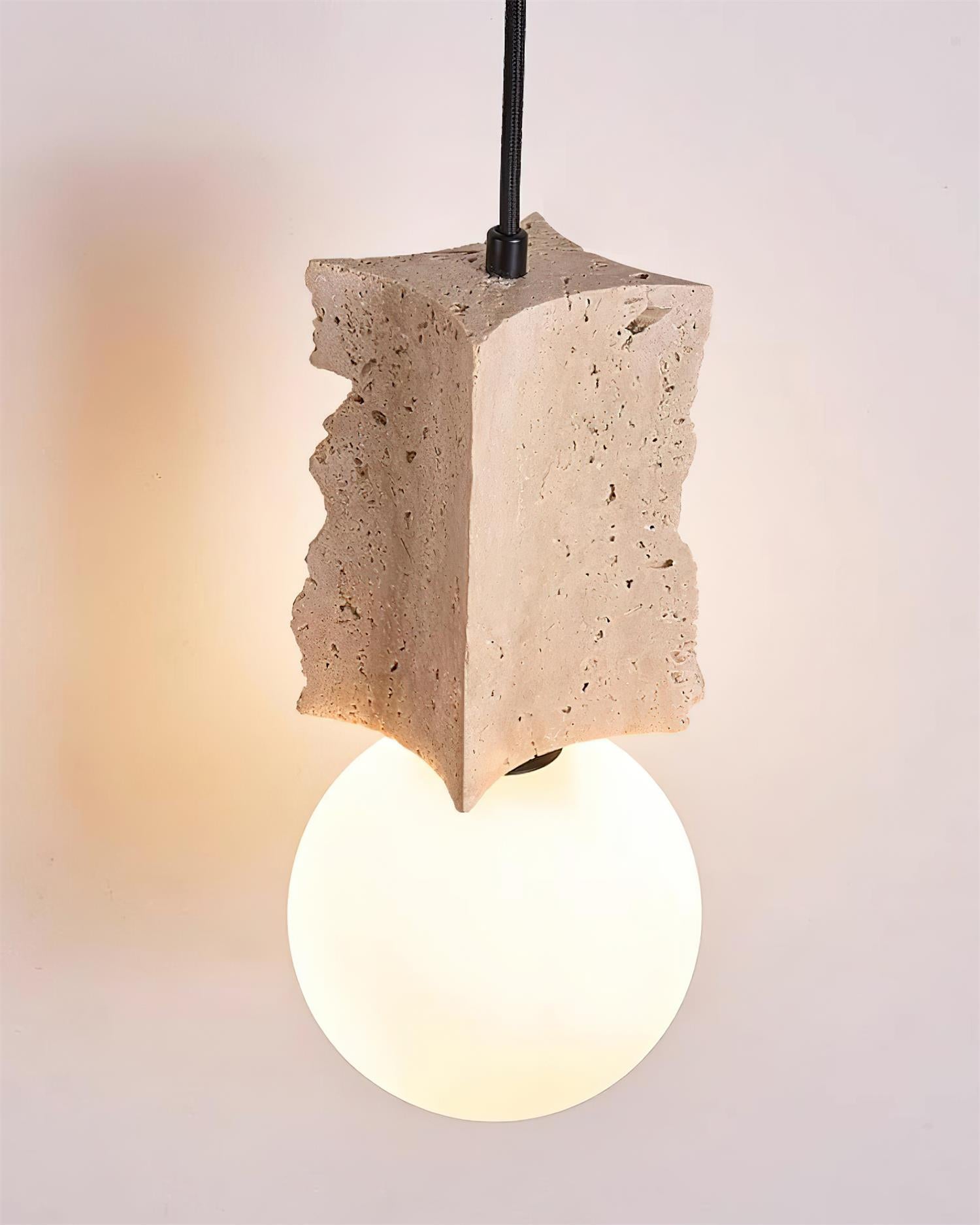 Ritta Irregulate Pendant Light Travertine - Letslighting