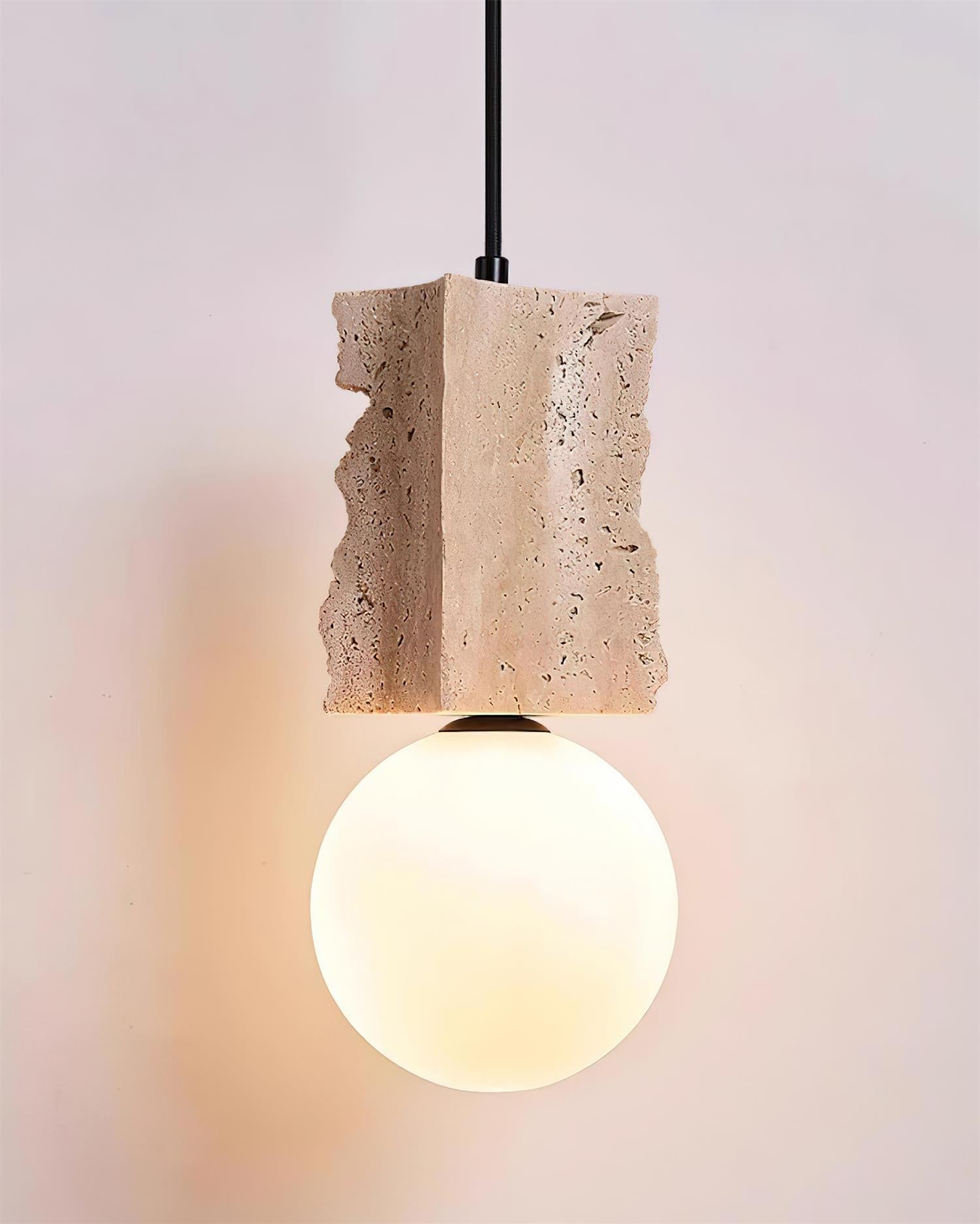 Ritta Irregulate Pendant Light Travertine - Letslighting
