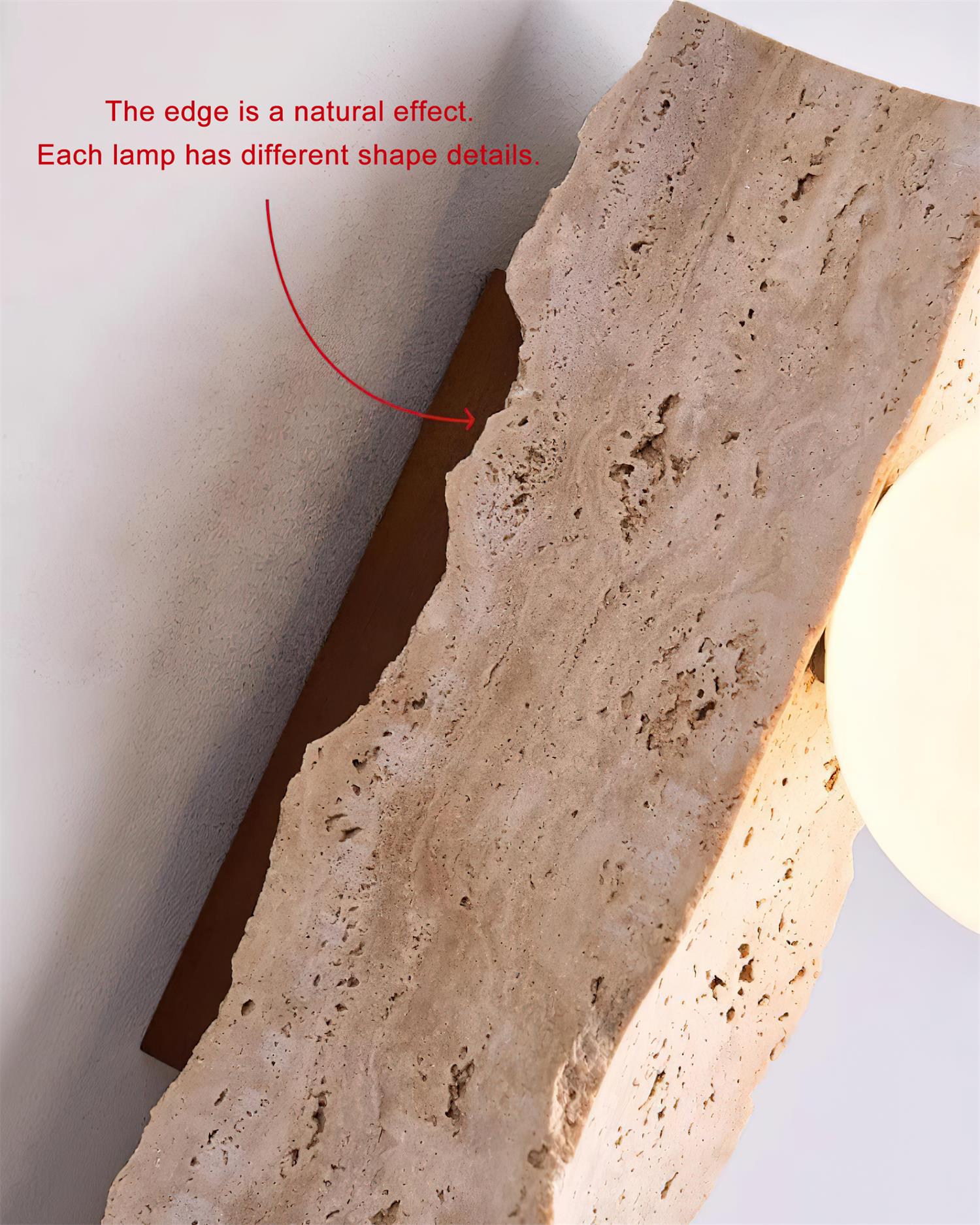 Obrio Travertine Wall Lamp - Letslighting