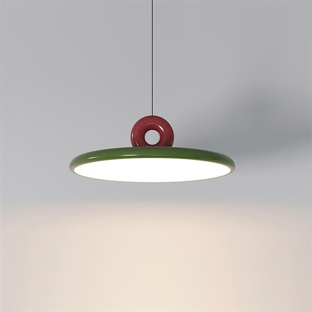 Pendant Lamp Acrylic Disc with Loop Detail Ambient Minimalist - Letslighting