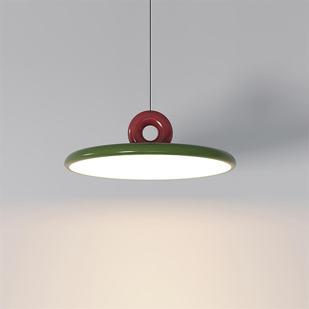 Pendant Lamp Acrylic Disc with Loop Detail Ambient Minimalist - Letslighting