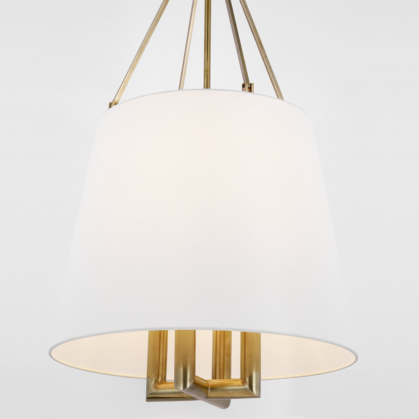 Loom Vintage Industrial Messing Stoff Pendelleuchte-Letslighting