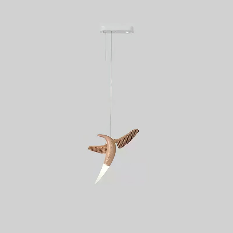 Elsilor Vogelinspirierte Holzpendelleuchte-Letslighting