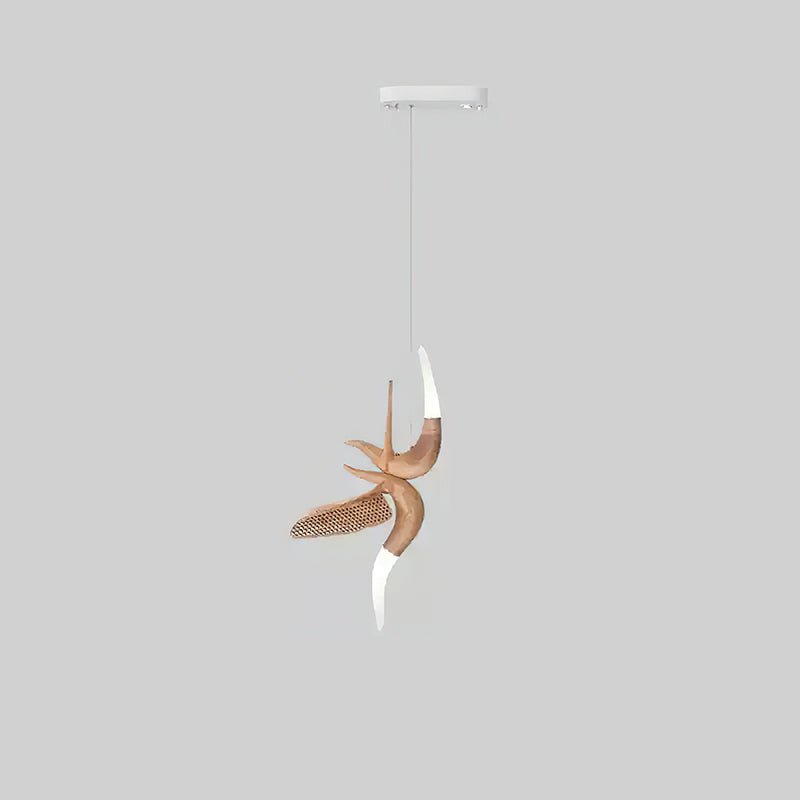 Elsilor Vogelinspirierte Holzpendelleuchte-Letslighting