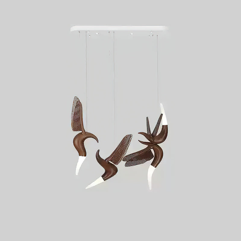 Elsilor Vogelinspirierte Holzpendelleuchte-Letslighting