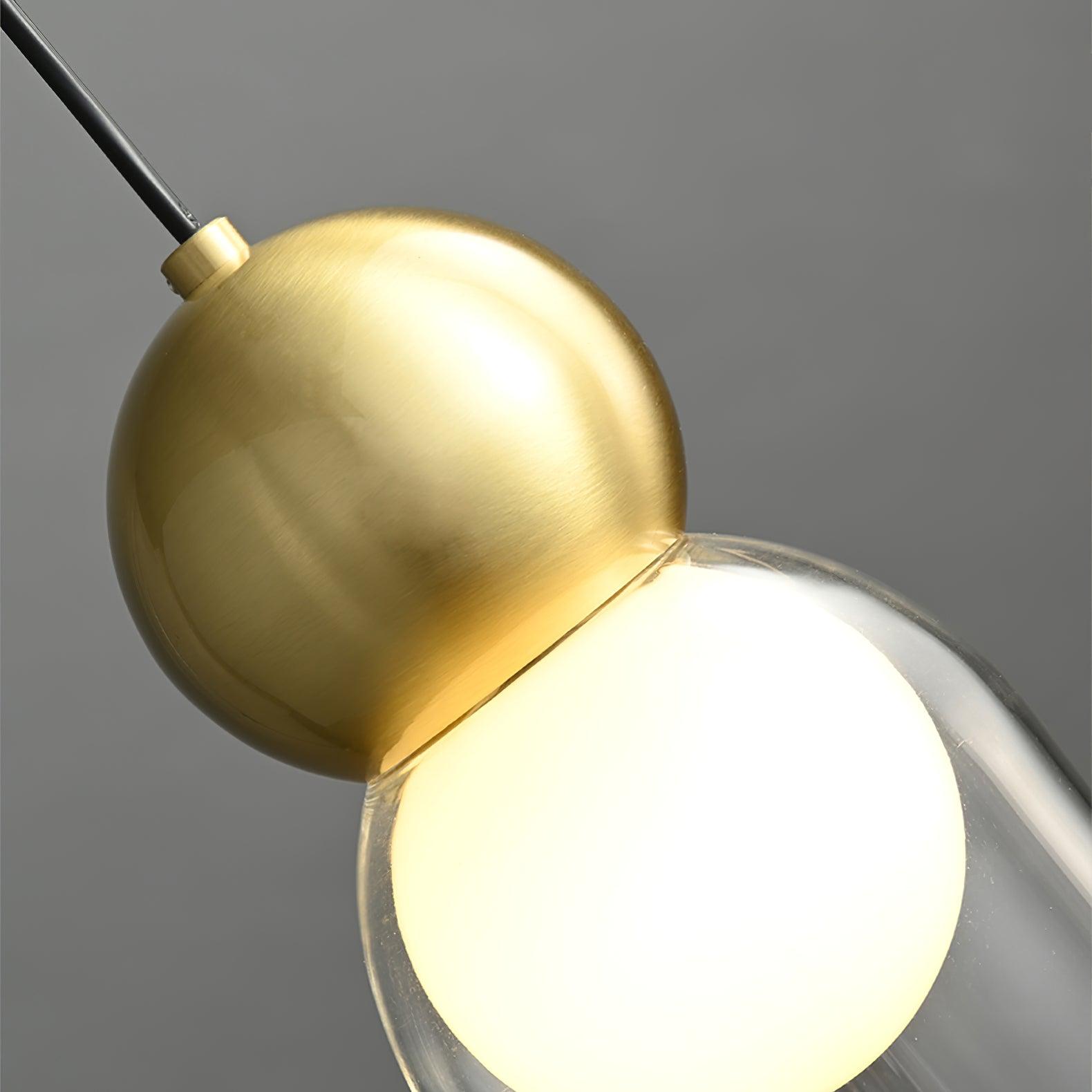 Solara Pendelleuchte Messing Glas Nordic Geometrisch-Letslighting