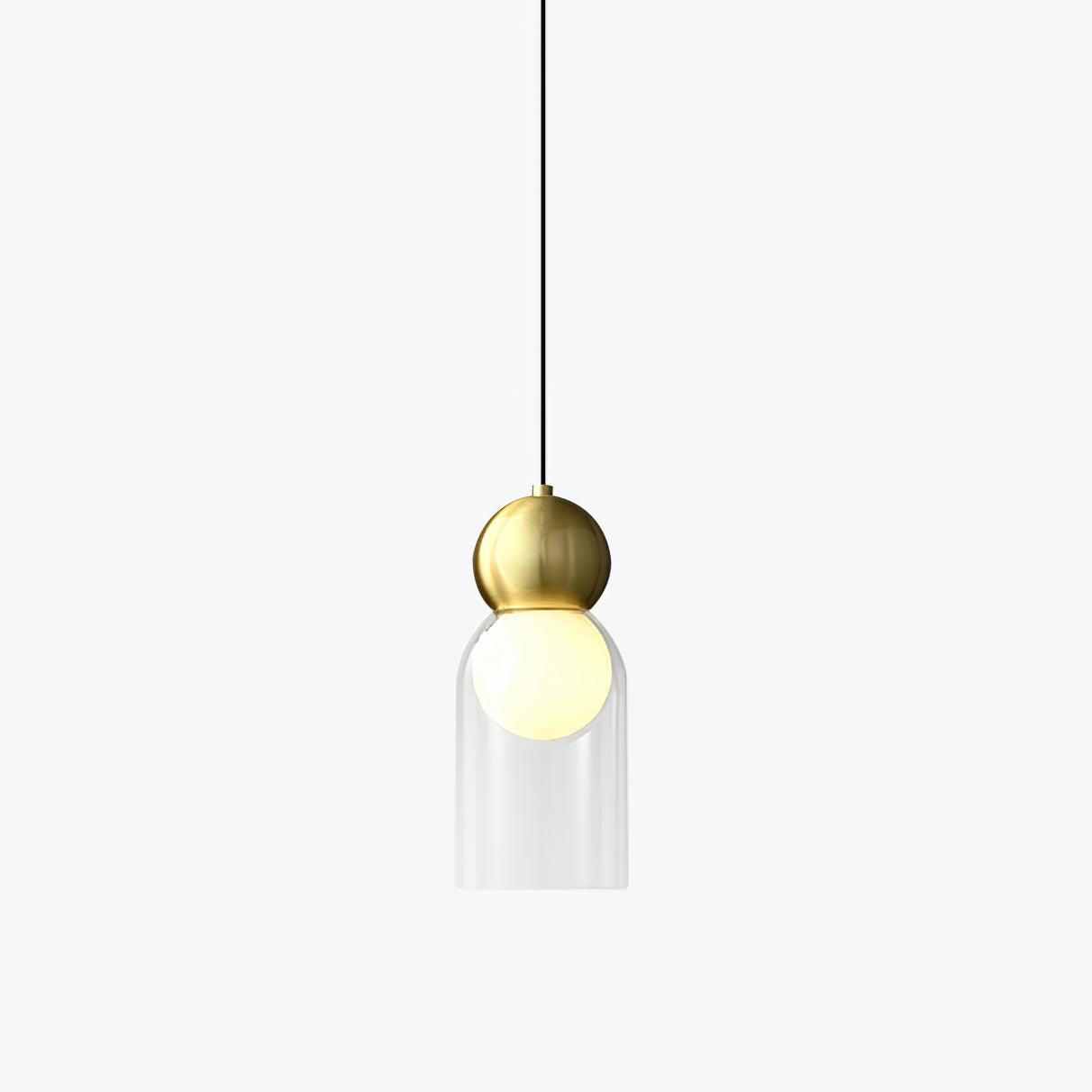 Solara Pendelleuchte Messing Glas Nordic Geometrisch-Letslighting