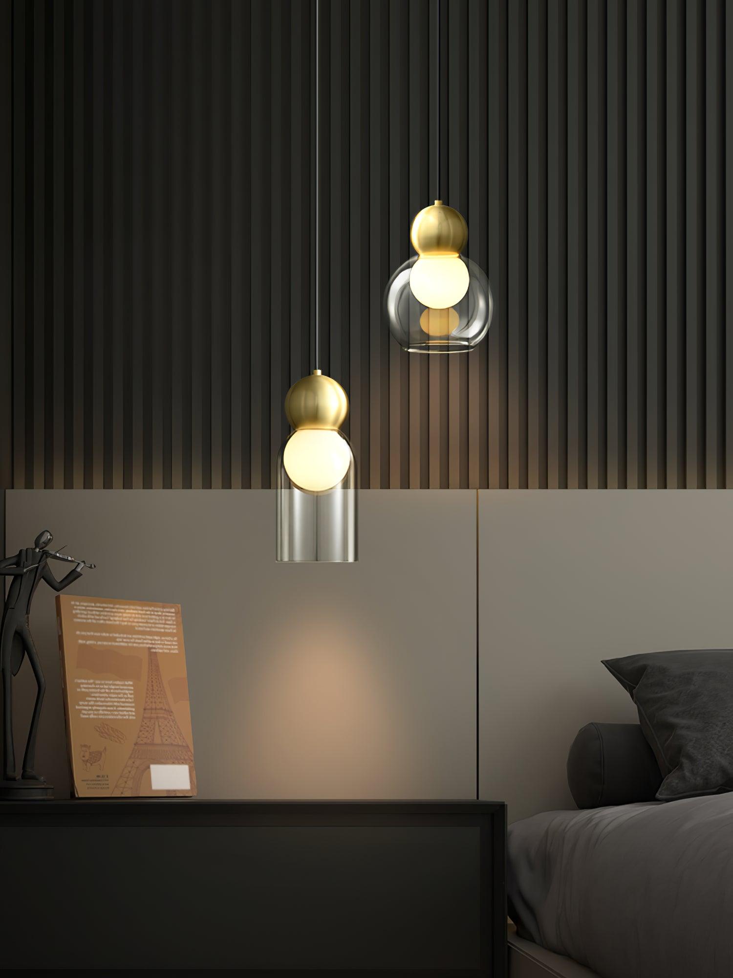 Solara Pendelleuchte Messing Glas Nordic Geometrisch-Letslighting