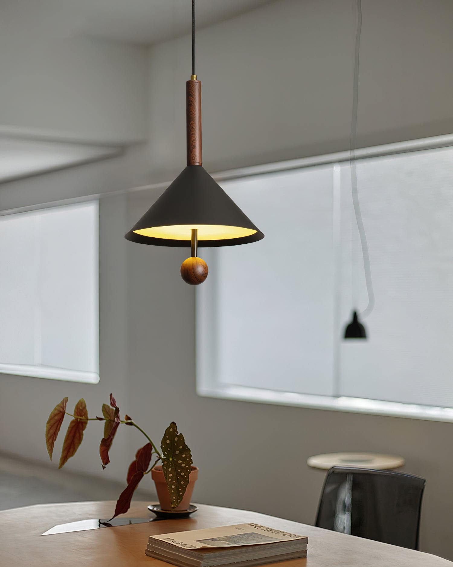 Veyra Kegel Pendelleuchte Modern Holz-Letslighting