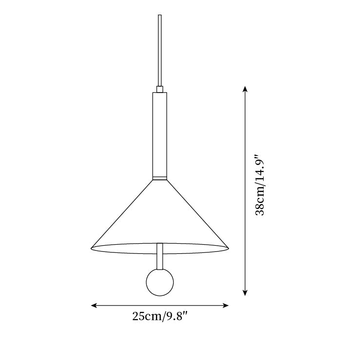 Veyra Kegel Pendelleuchte Modern Holz-Letslighting